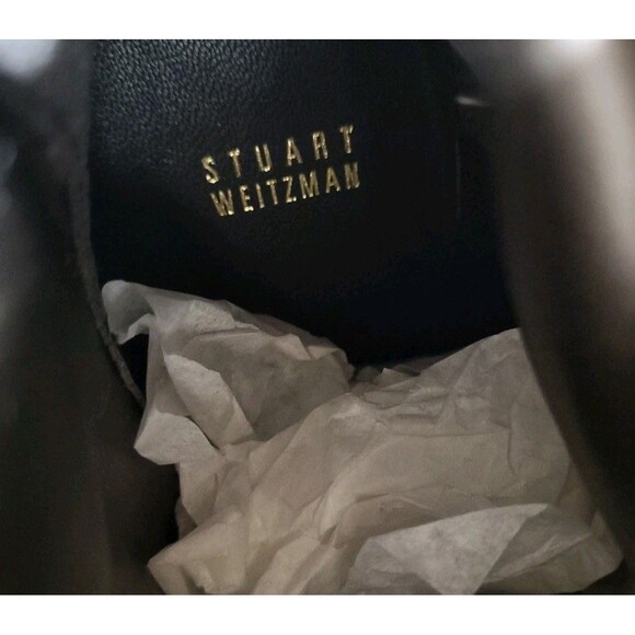 STUART WEITZMAN Size 11.5 Mitten Taupe Suede "Perfection" Ankle Booties $595 - Picture 2 of 8